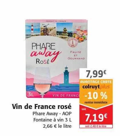 vin de france rosé phare away