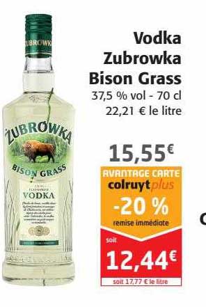 vodka zubrowka bison grass
