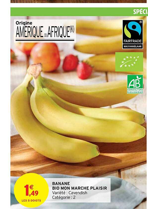 banane bio mon marché plaisir