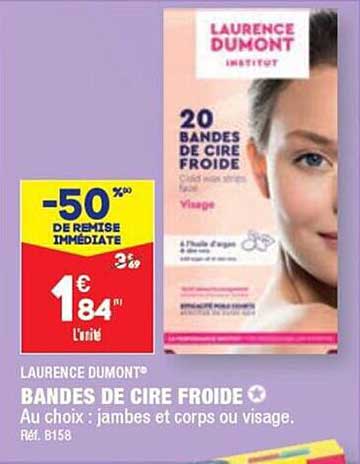 bandes de cire froide laurence dumont