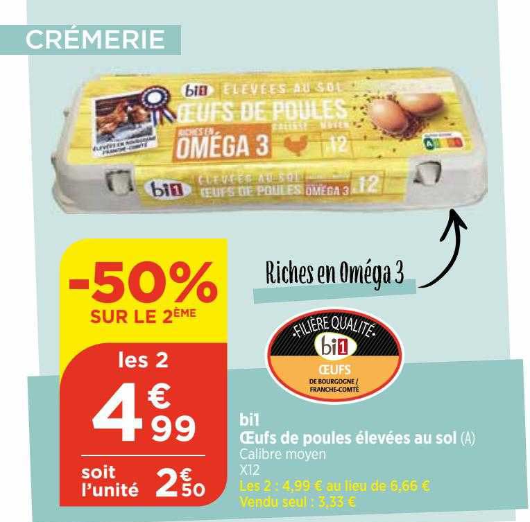 bi1 œufs de poules élevées au sol