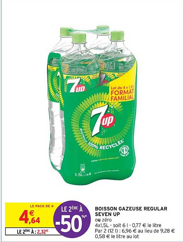boisson gazeuse regular seven up