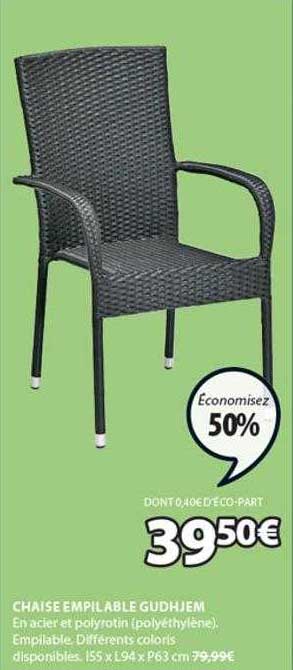 Chaise Empilable Gudhjem