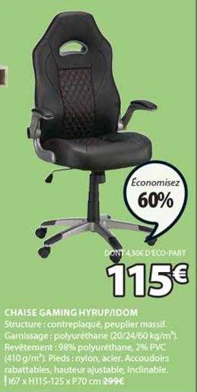 Chaise Gaming Hyrup-idom