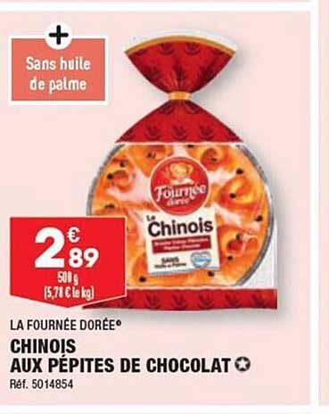 chinois aux pépites de chocolat la fournée dorée