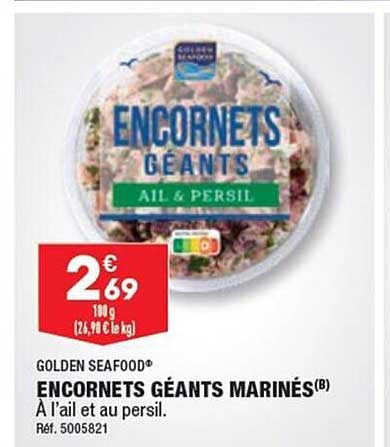 Encornets Géants Marinés Golden Seafood