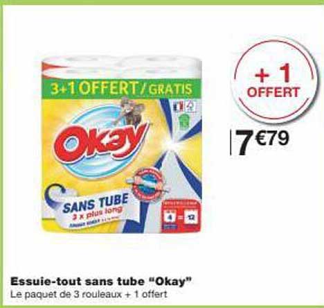 essuie-tout sans tube "okay"