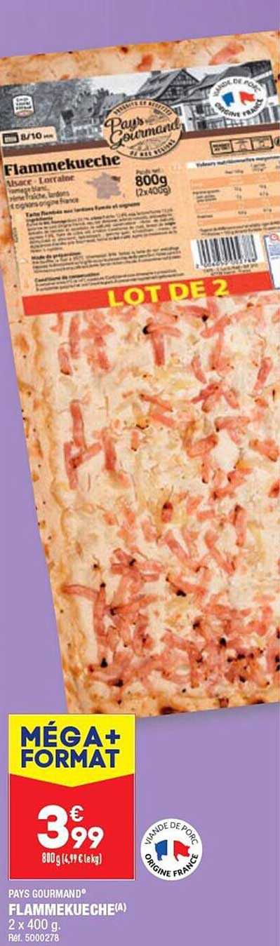 Flammekueche Pays Gourmand