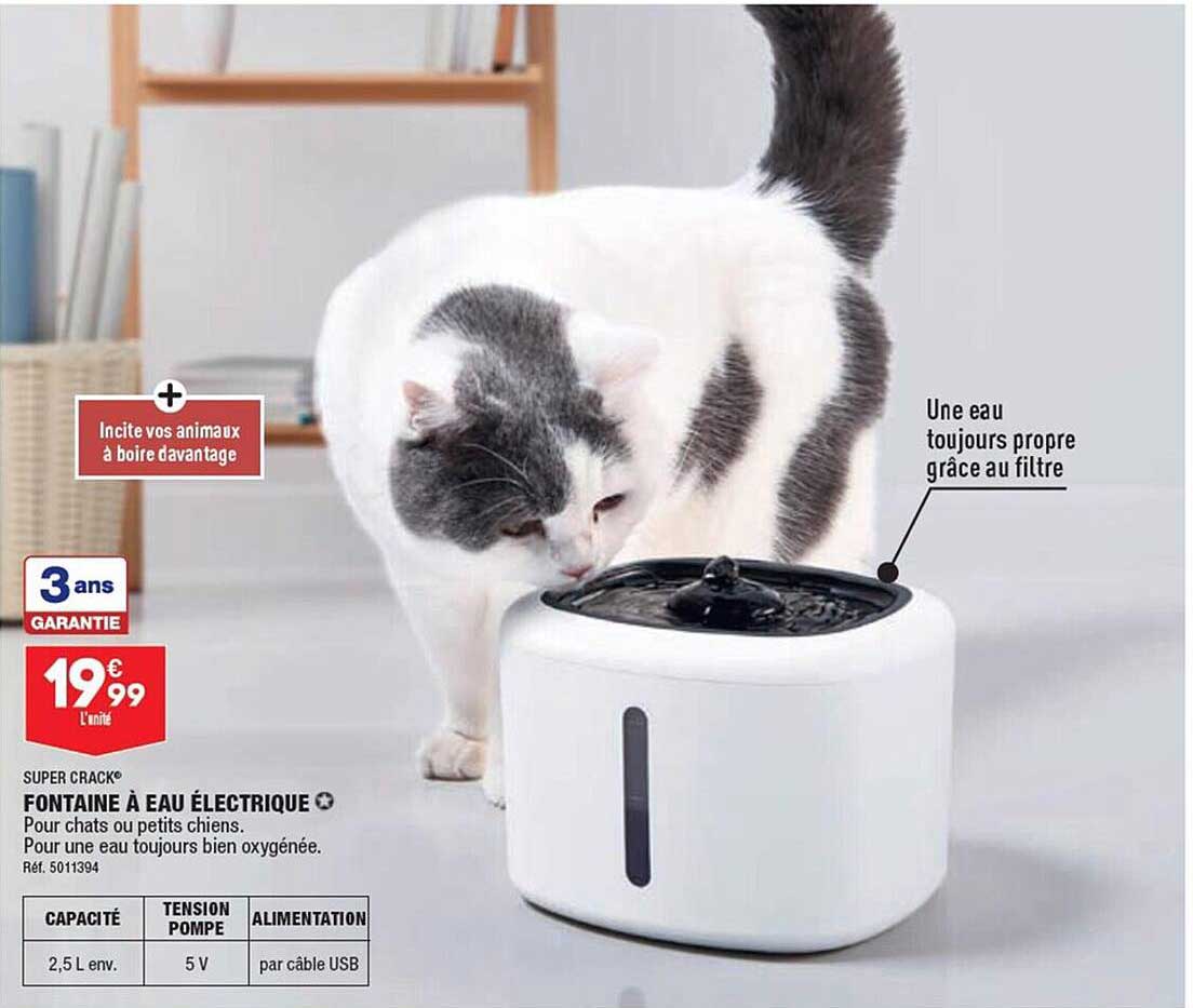 fontaine à eau électrique super crack