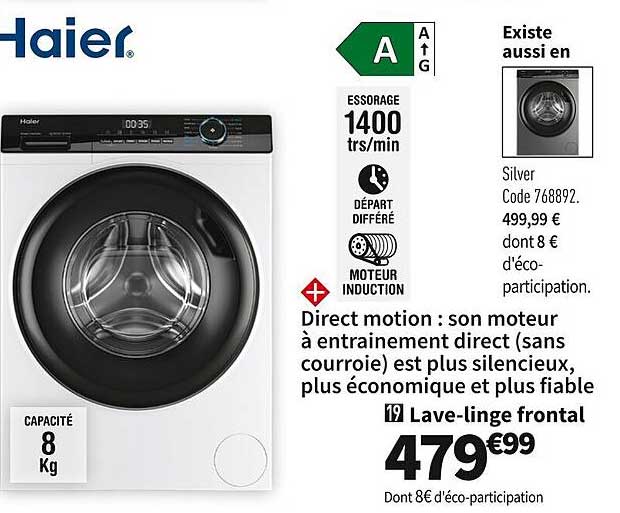 lave-linge frontal haier