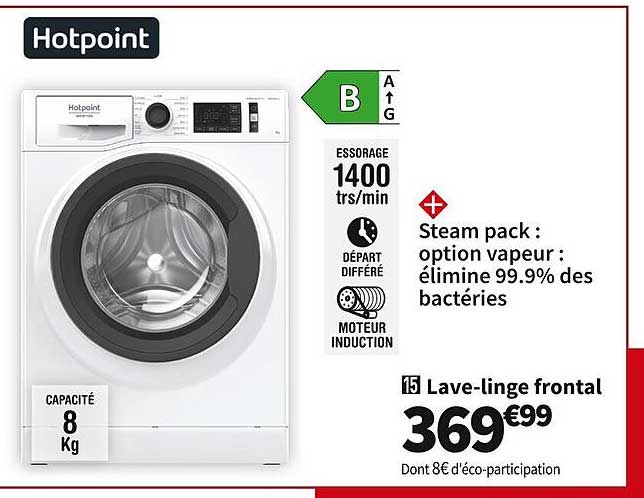 lave-linge frontal hotpoint