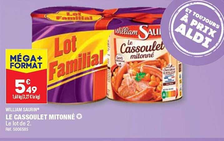 le cassoulet mitonné william saurin