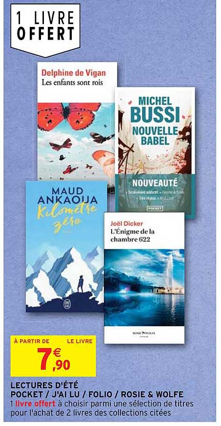 lectures d'été pocket-j'ai lu-folio-rosie & wolfe