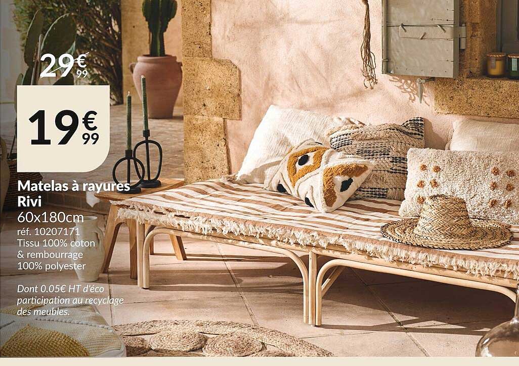 matelas à rayures rivi
