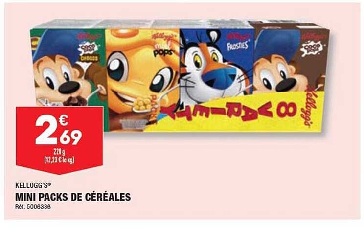 Mini Packs De Céréales Kellogg's