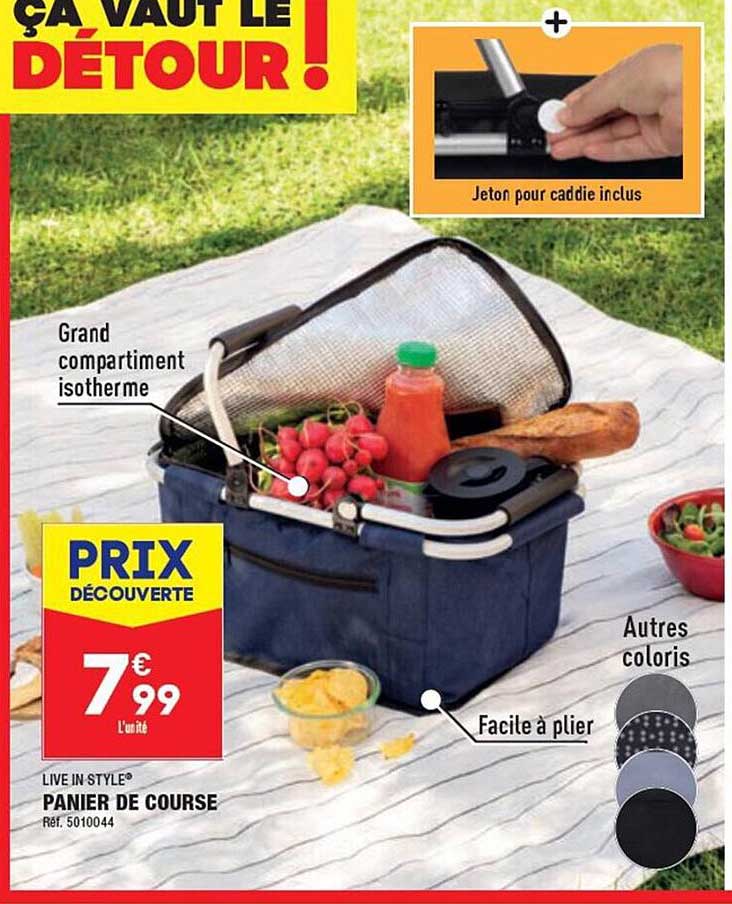 panier de course live in style