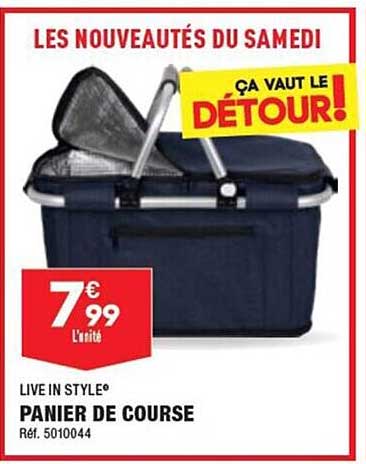 panier de course live in style