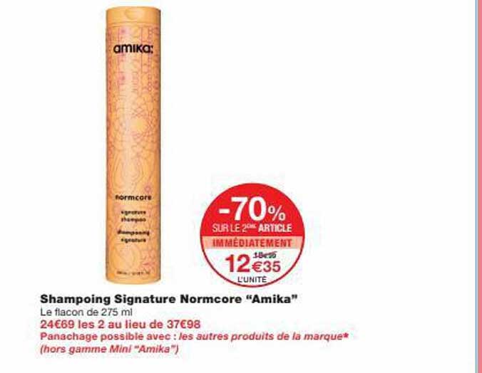 shampoing signature normcore "amika"