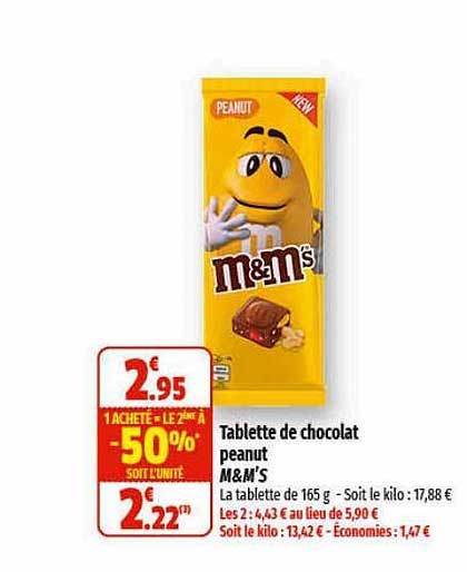 Tablette De Chocolat Peanut M&m's