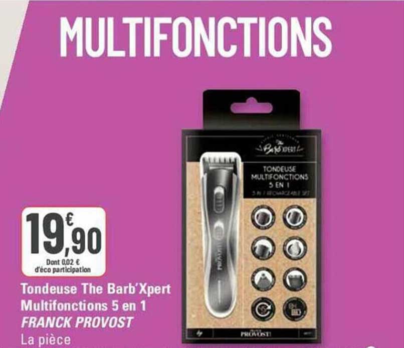 tondeuse the barb'xpert multifonctions 5 en 1 franck provost