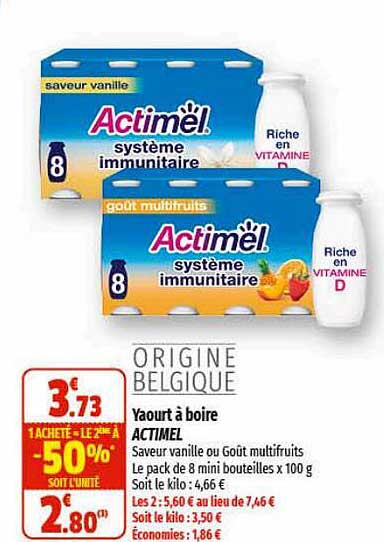 Yaourt à Boire Actimel