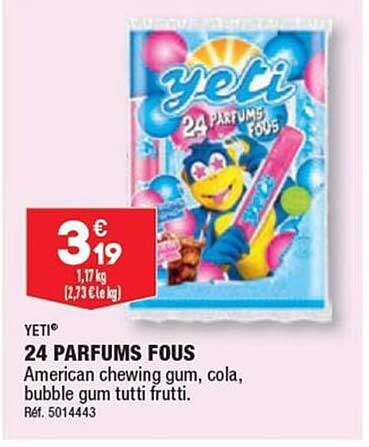 24 parfums fous yeti