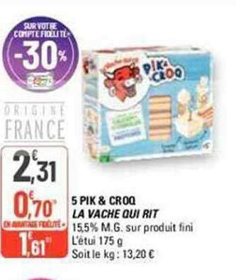 5 pik & croq la vache qui rit