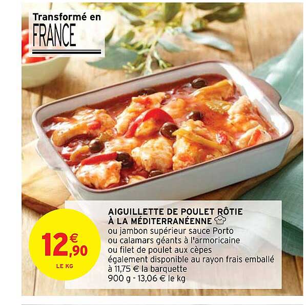 Aiguillette De Poulet Rôtie à La Méditerranéenne