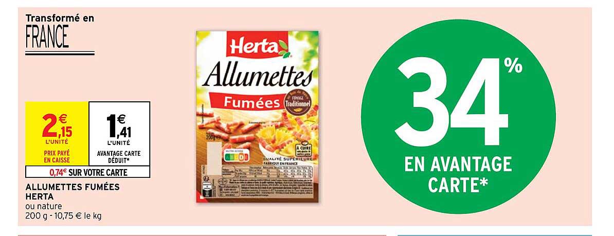Allumettes Fumées Herta