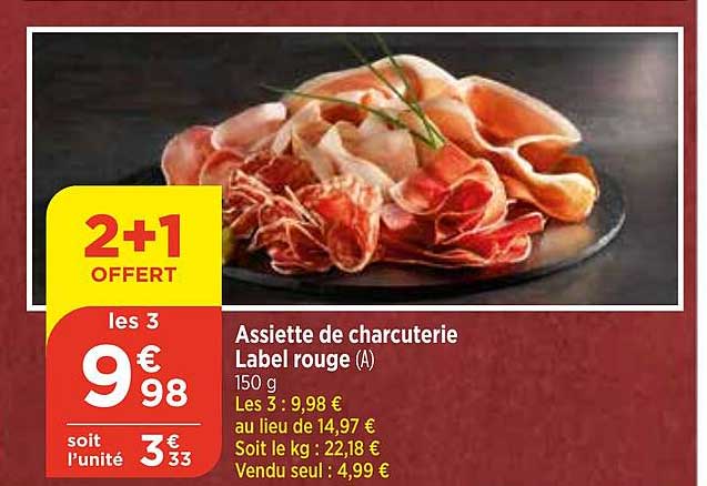 Assiette De Charcuterie Label Rouge