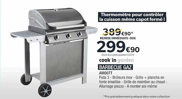 barbecue gaz cook'in garden