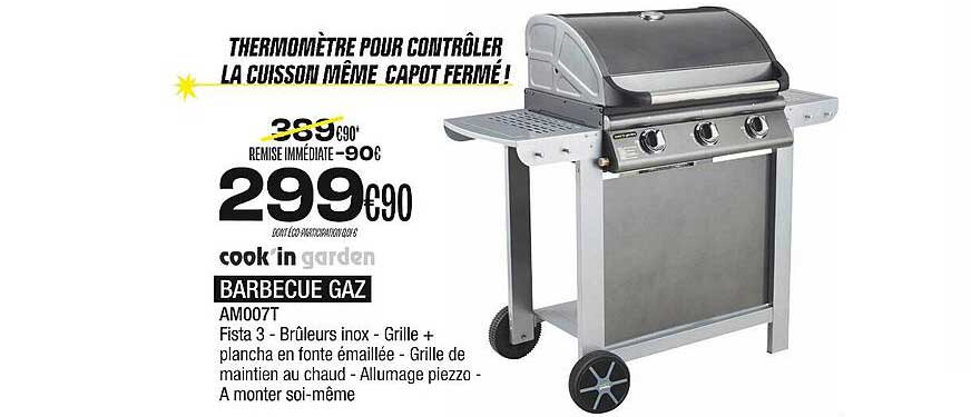 barbecue gaz cook'in garden