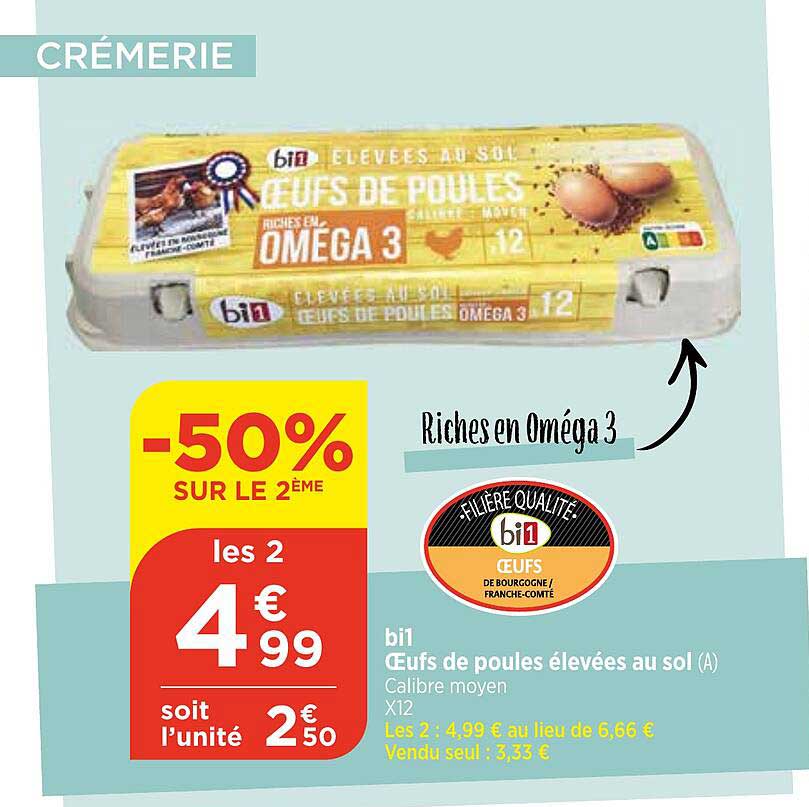 Bi1 œufs De Poules élevées Au Sol