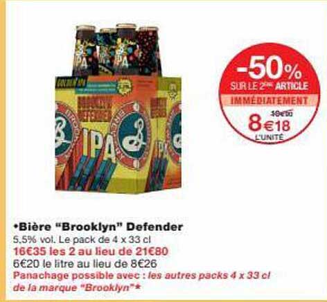 bière "brooklyn" defender