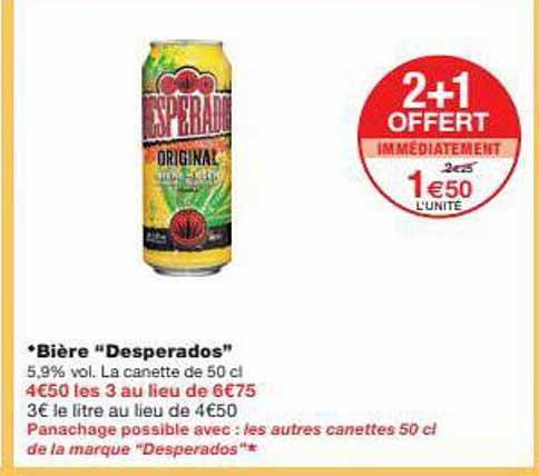 Bière "desperados"