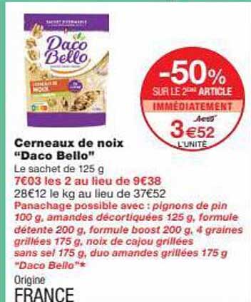 cerneaux de noix "daco bello"