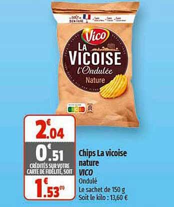 Chips La Vicoise Nature Vico
