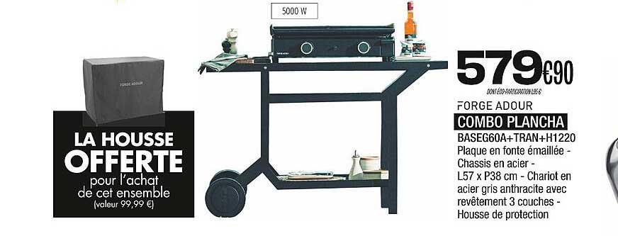 combo plancha forge adour