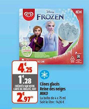 cônes glacés reine des neiges miko