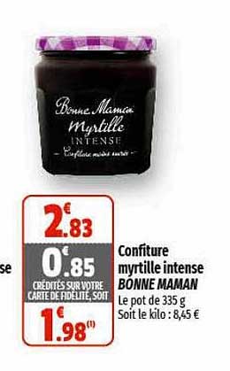 confiture myrtille intense bonne maman