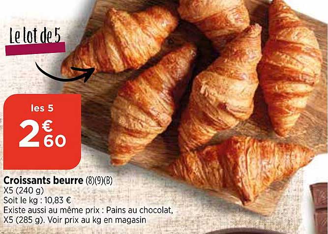 Croissants Beurre