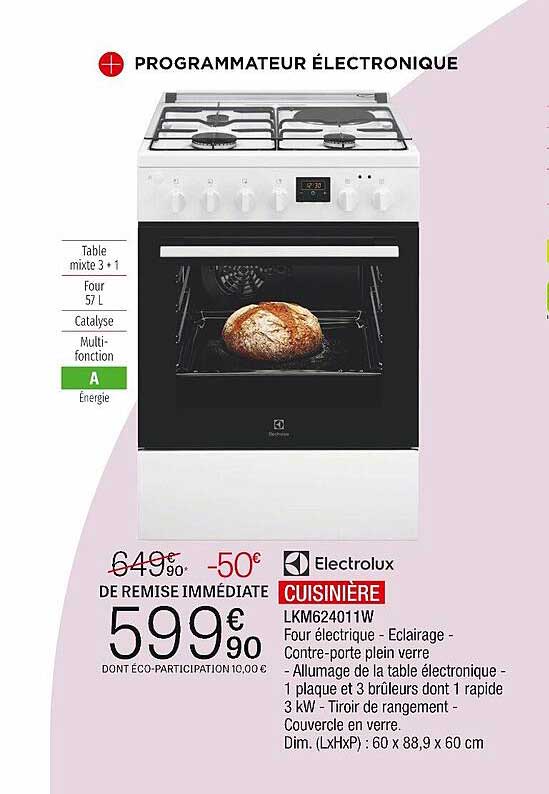 Cuisinière Electrolux