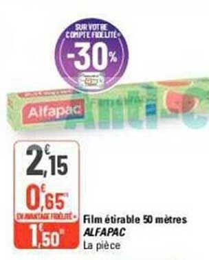 film étirable 50 mètres alfapac