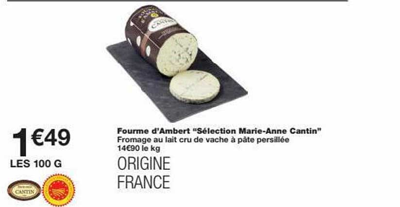 fourme d'ambert "sélection marie-anne cantin"