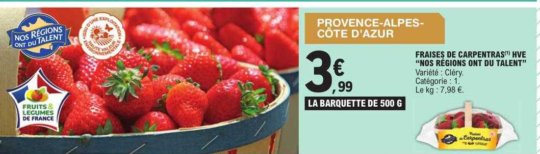 fraises de carpentras hve "nos régions ont du talent"