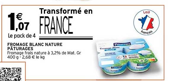 Fromage Blanc Nature Pâturages