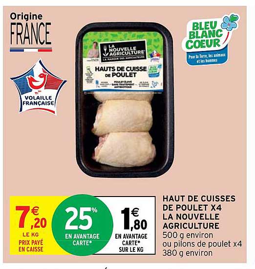 haut de cuisses de poulet x 4 la nouvelle agriculture
