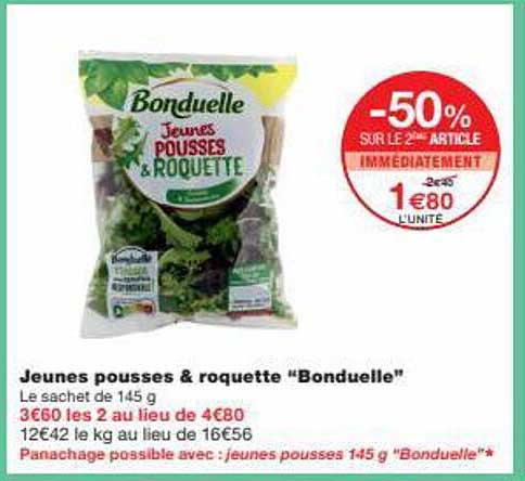 jeunes pousses & roquette "bonduelle"