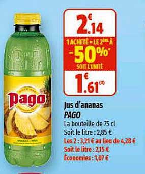 jus d'ananas pago