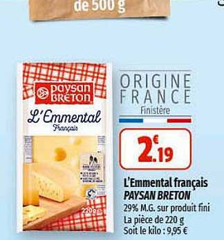 l'emmental français paysan breton